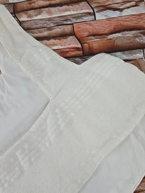 FREE PEOPLE WOMEN'S SIZE XS WHITE CROP TOP COTTON LINEN WITH SIDE BUTTONS LINED. - Picture 8 of 16